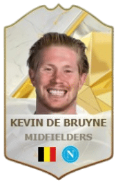 KEVIN-DE-BRUYNE-MIDFIELDERS-เบลเยียม นาโปลี